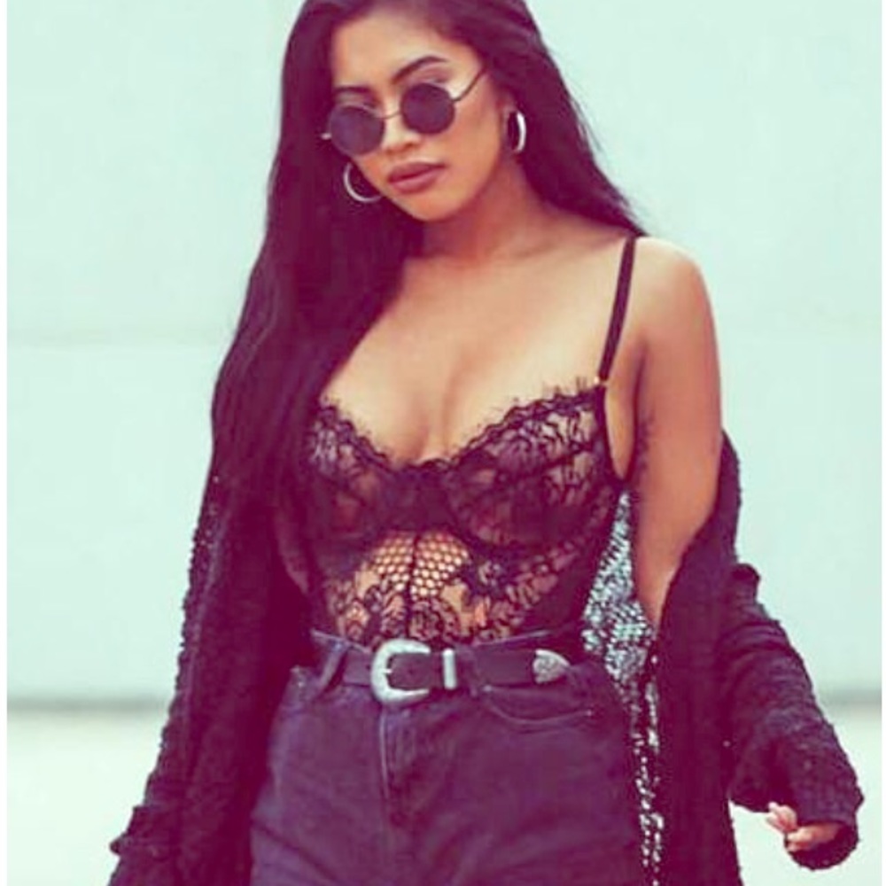 Lace bodysuit top